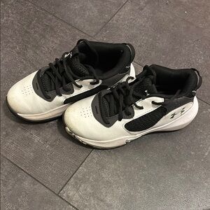 Under Armour Kids' Black and White Sneakers